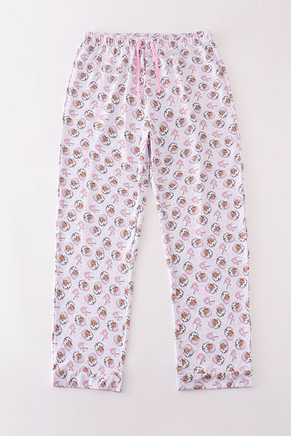 Christmas Santa Claus Print Pink Women’s Pajama Pants