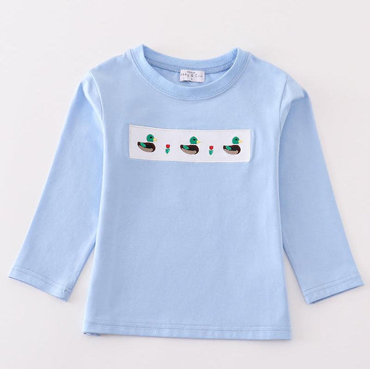 Blue Duck Applique Boy Top