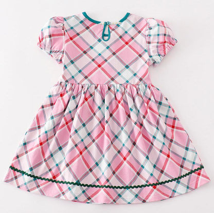 Christmas Pink Plaid Dress