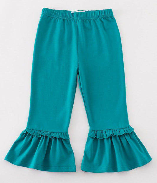 Ruffle Teal Pants