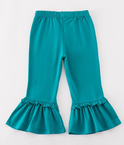 Ruffle Teal Pants