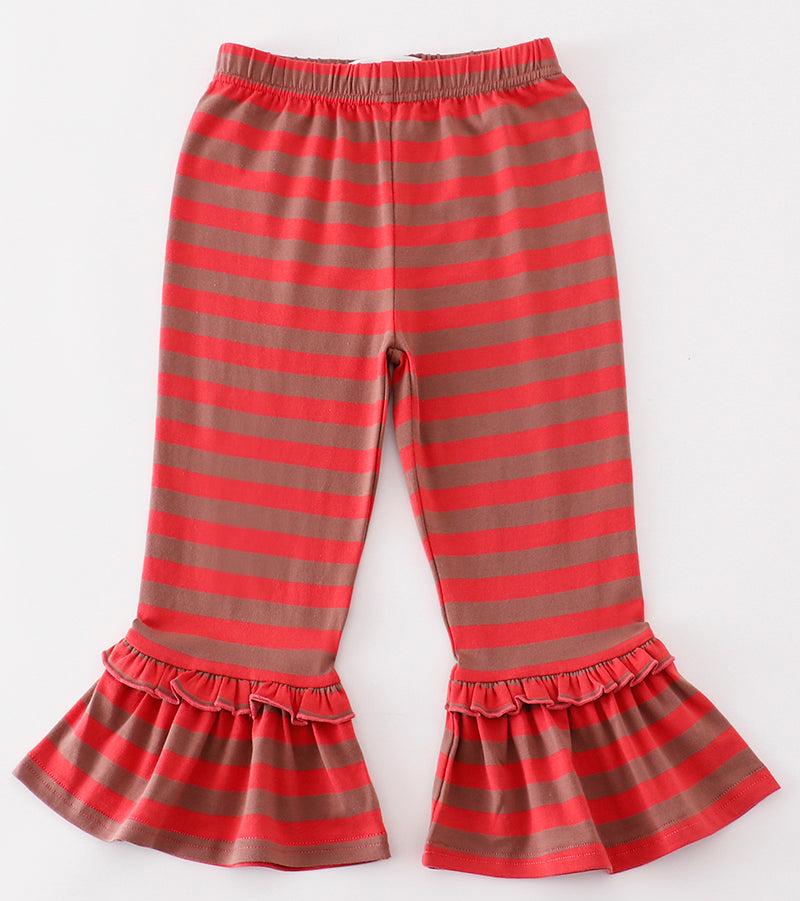 Ruffle Pants - Red Stripe