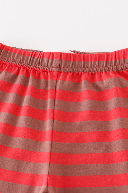 Ruffle Pants - Red Stripe