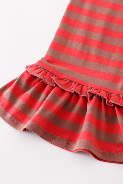 Ruffle Pants - Red Stripe