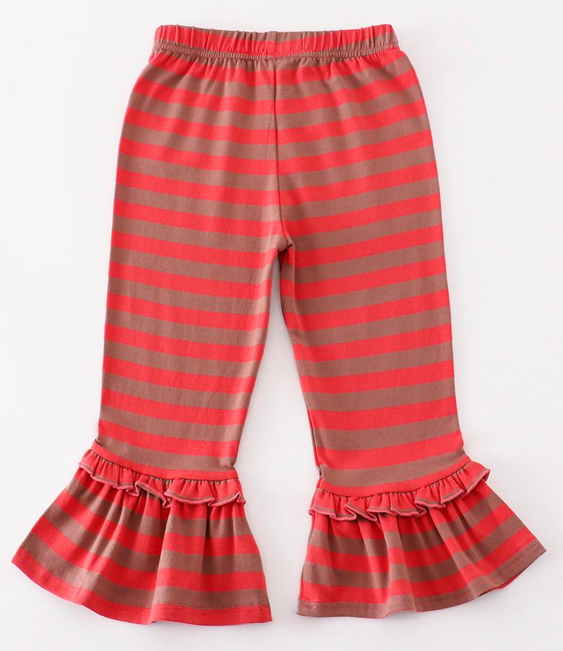 Ruffle Pants - Red Stripe