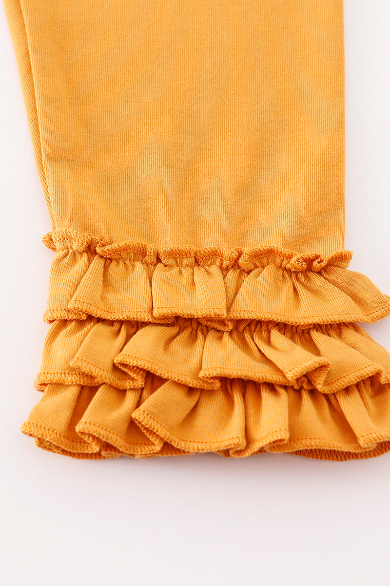 Ruffle Yellow Pants