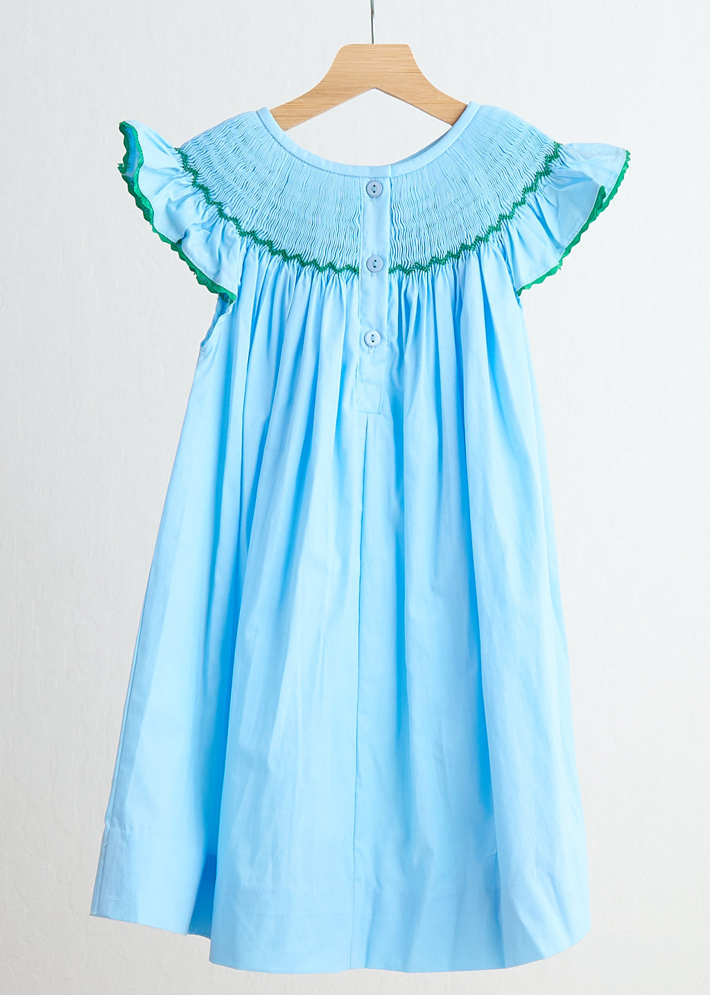 Fairy Hand Smocked Blue Dress