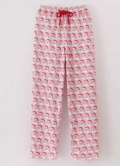 Pink Christmas Santa Women’s Pajama Pants