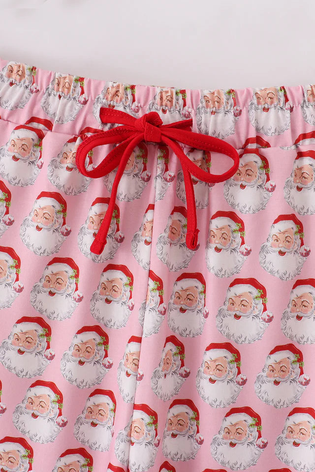 Pink Christmas Santa Women’s Pajama Pants