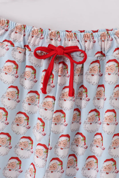 Blue Christmas Santa Men’s Pajama Pants