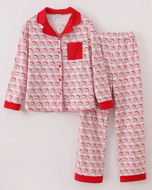 Pink Christmas Santa Women’s Pajama Set