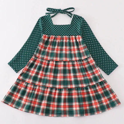 Forest Red Plaid Mom+Me Dress