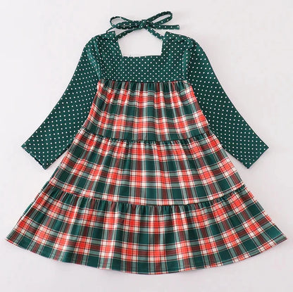 Forest Red Plaid Mom+Me Dress