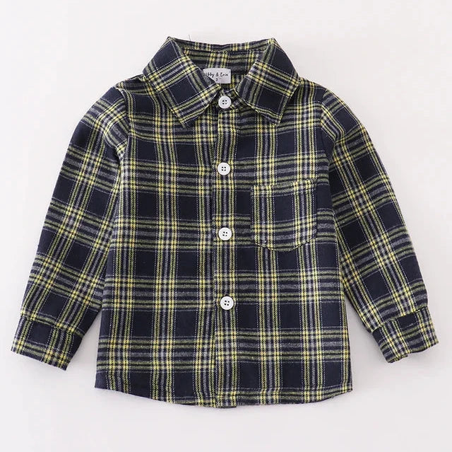 Gibson Navy Plaid Button Down Shirt