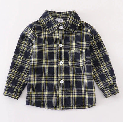 Gibson Navy Plaid Button Down Shirt