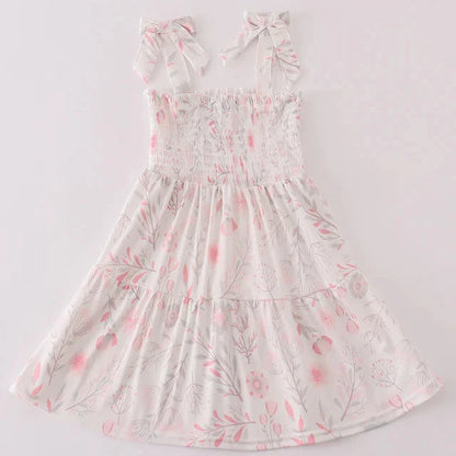 Pink Blush Meadow Smocked Mom+Me Dress