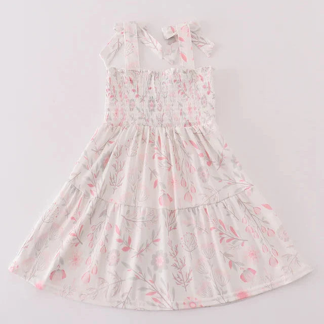 Pink Blush Meadow Smocked Mom+Me Dress