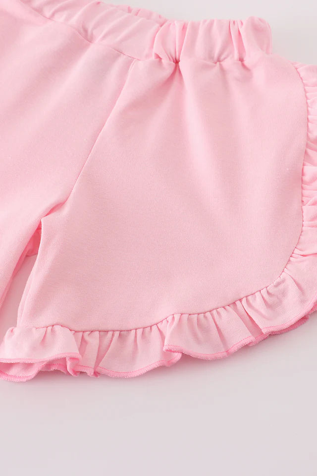 Pink Petal Dream Girl Shorts Set