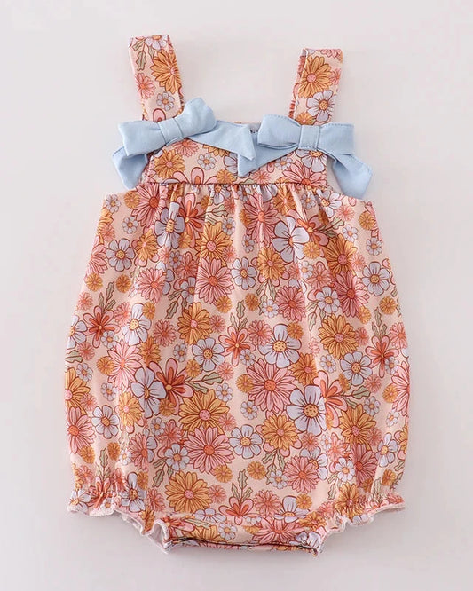 Leah Floral Print Girl Bubble