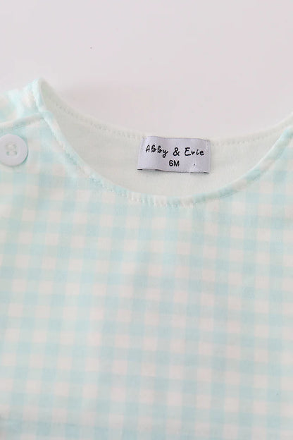 Ryker Green Gingham Boy JonJon