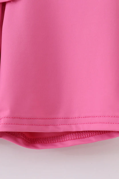 Mom + Me Hot Pink Lounge Shorts Set