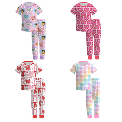 (PRE ORDER) 1.2 VALENTINE'S DAY PRINT GIRLS PAJAMAS