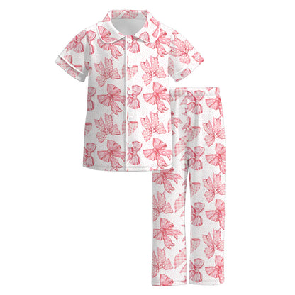 (PRE ORDER) 1.1 VALENTINE'S DAY PRINT GIRLS BUTTON DOWN PAJAMAS