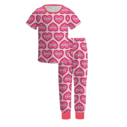 (PRE ORDER) 1.2 VALENTINE'S DAY PRINT GIRLS PAJAMAS