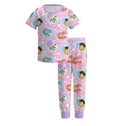 (PRE ORDER) 1.2 VALENTINE'S DAY PRINT GIRLS PAJAMAS