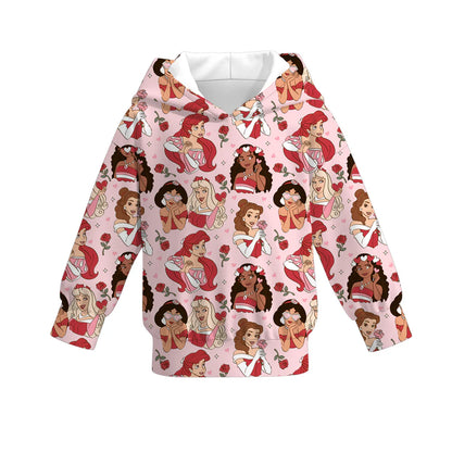 (PRE ORDER) 1.3 VALENTINE'S DAY PRINT GIRLS HOODIE