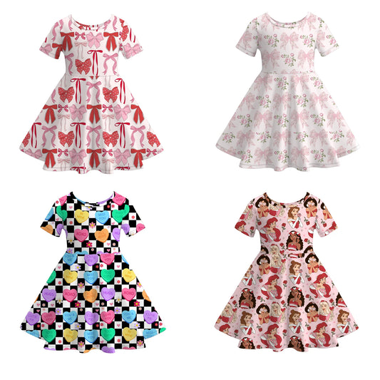 (PRE ORDER) 1.3 GIRLS VALENTINE'S DAY PRINT DRESS