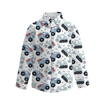 (PRE ORDER) 1.4 VALENTINE'S DAY PRINT BOYS BUTTON DOWN SHIRT