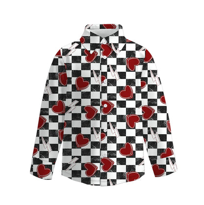 (PRE ORDER) 1.5 VALENTINE'S DAY PRINT BOYS BUTTON DOWN SHIRT