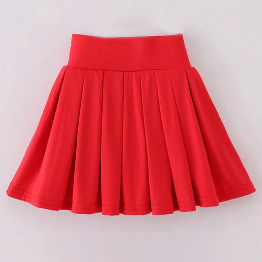 Pleated Active Red Skort