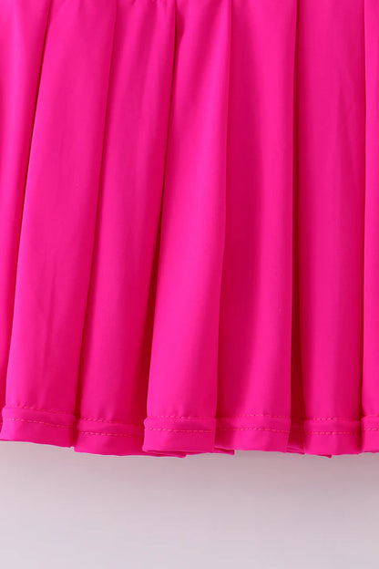 Pleated Active Hot Pink Skort