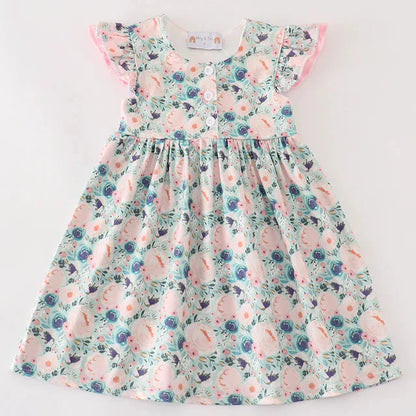 Green Garden Serenity Print Dress