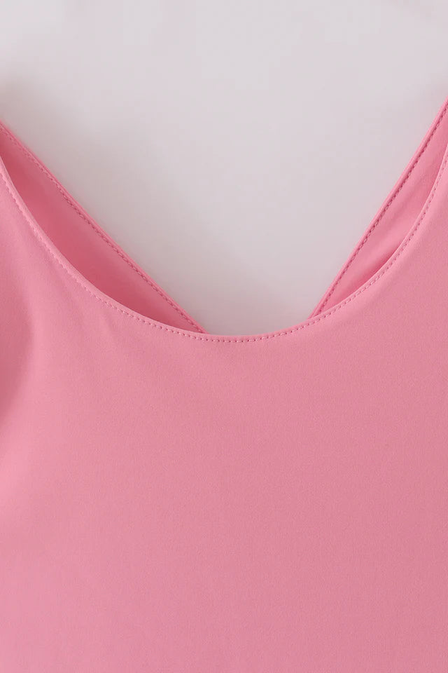 Active Sporty Pink Yoga Dress