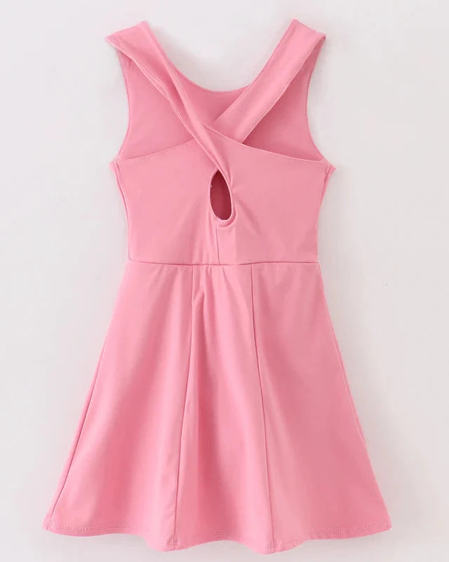 Active Sporty Pink Yoga Dress