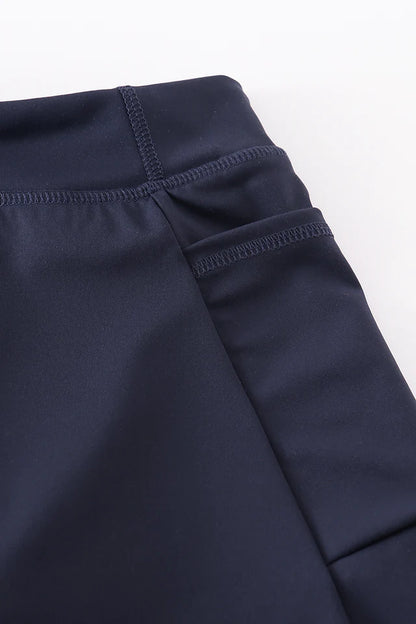 Active Sporty Navy Yoga Girl Skirt