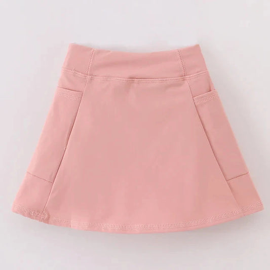 Active Sporty Pink Yoga Girl Skirt