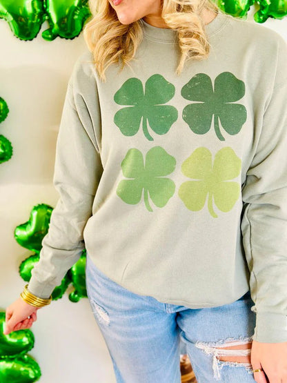 Four Leaf Clovers Sweatshirt