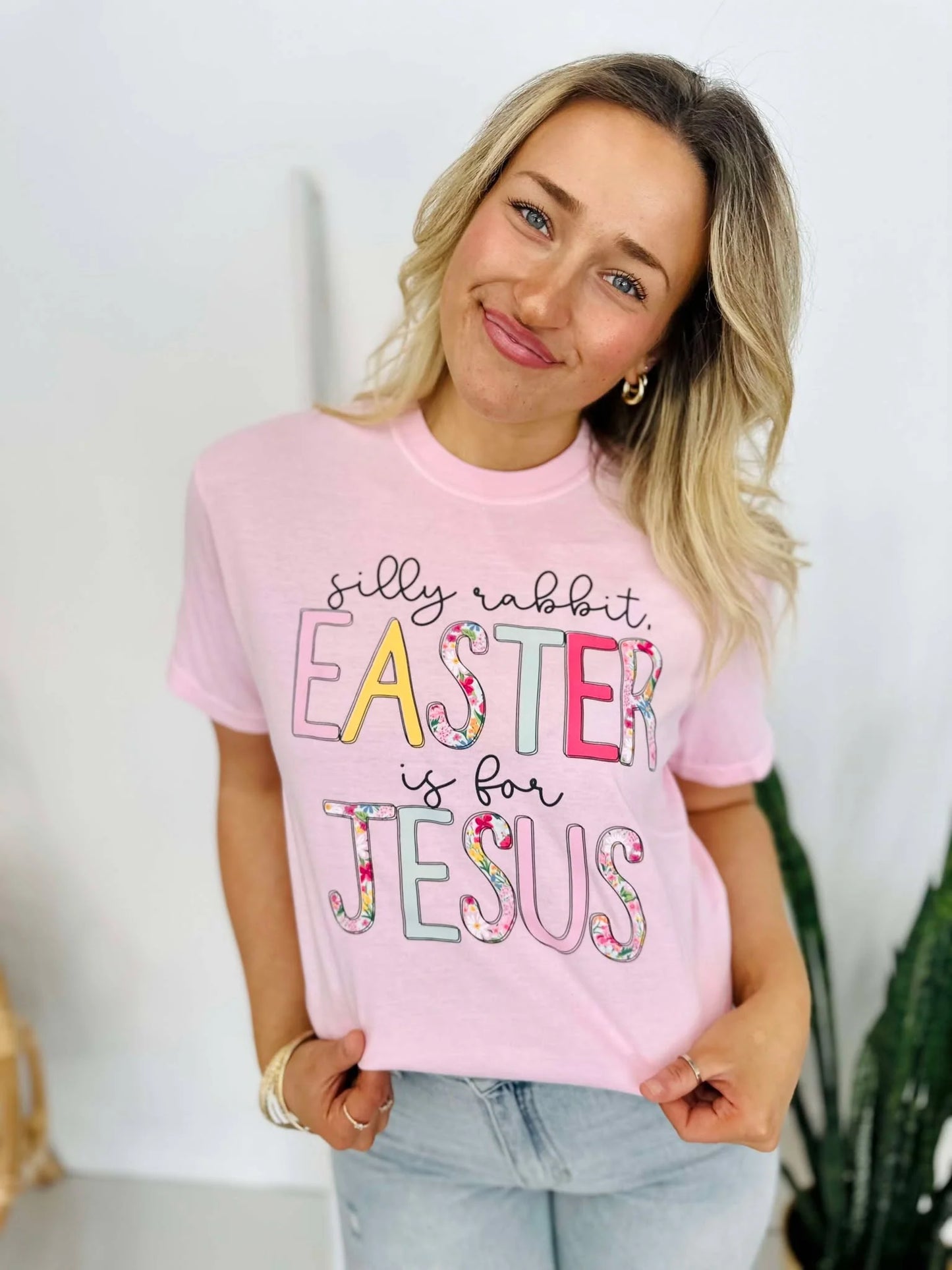 Silly Rabbit Easter Is For Jesus Tee