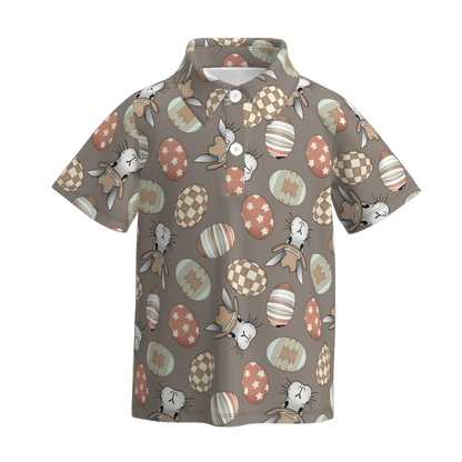 PREORDER 3.0 BOYS EASTER BUNNY PRINT MILK SILK TOP