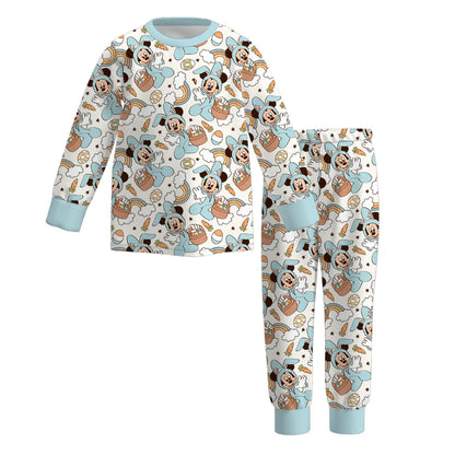 PREORDER 3.4 BOYS + GIRLS EASTER MAGIC MOUSE PRINT PAJAMA PANTS SET