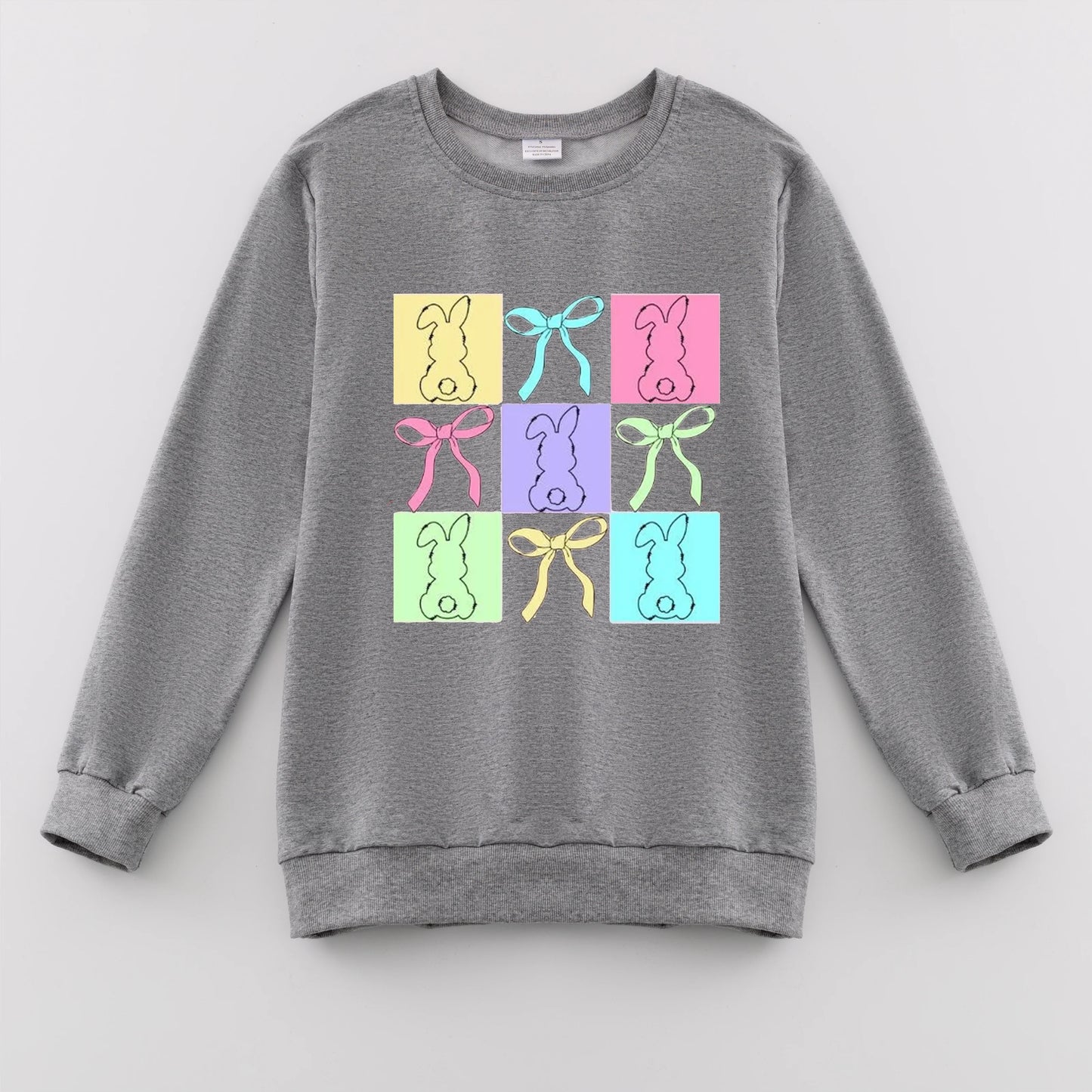 PREORDER 3.0 MOMMY AND ME EASTER BUNNY PRINT SWEATSHIRT