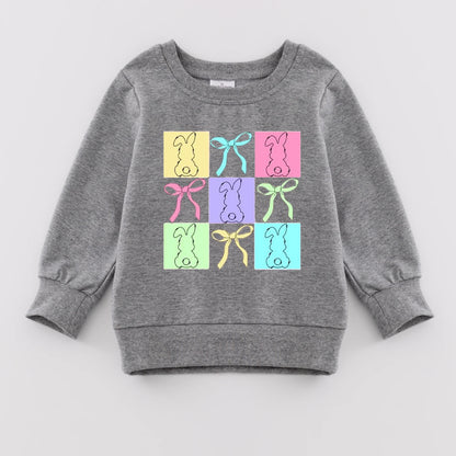 PREORDER 3.0 MOMMY AND ME EASTER BUNNY PRINT SWEATSHIRT