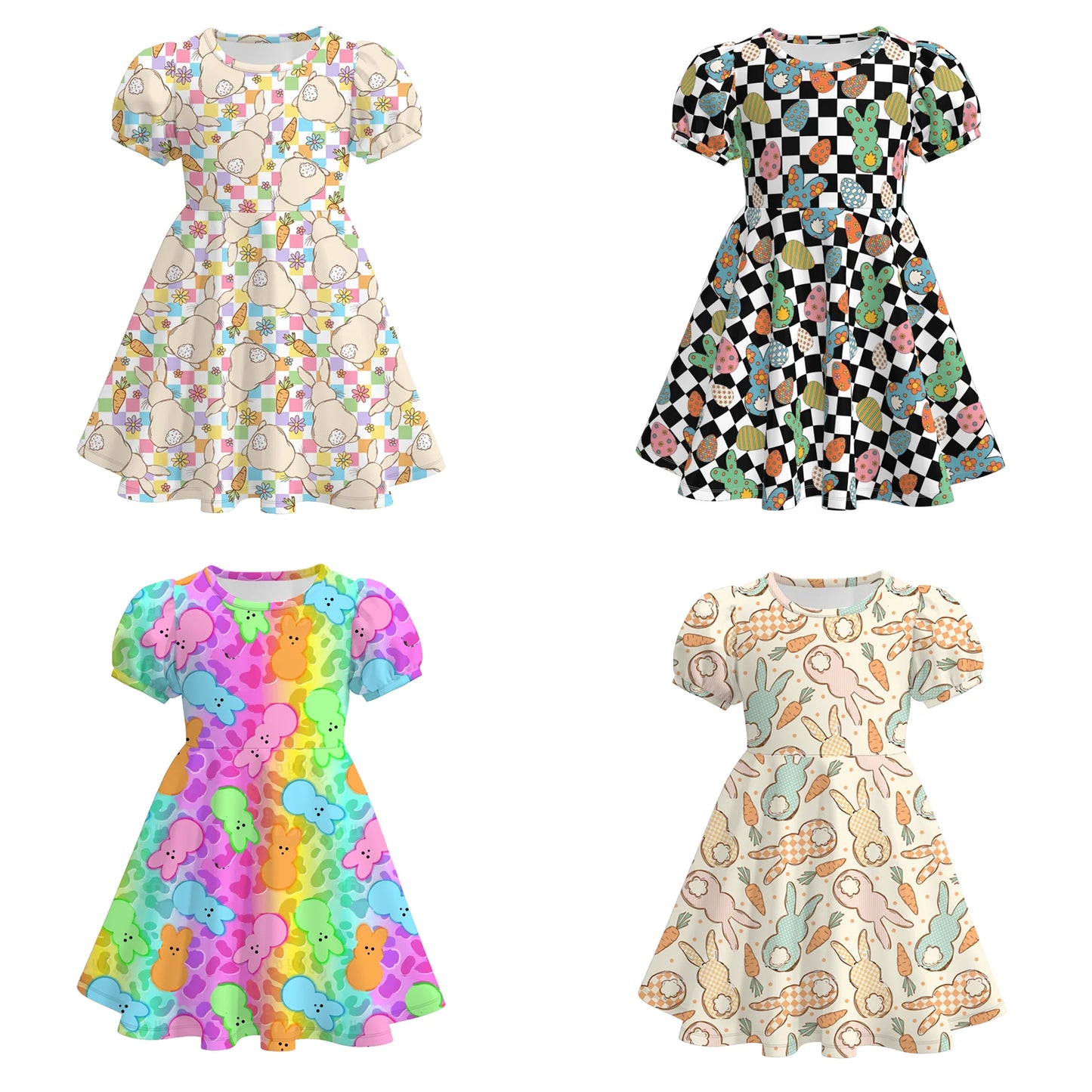 PREORDER 3.0 EASTER BUNNY PRINT DRESS