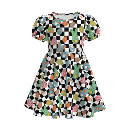 PREORDER 3.0 EASTER BUNNY PRINT DRESS