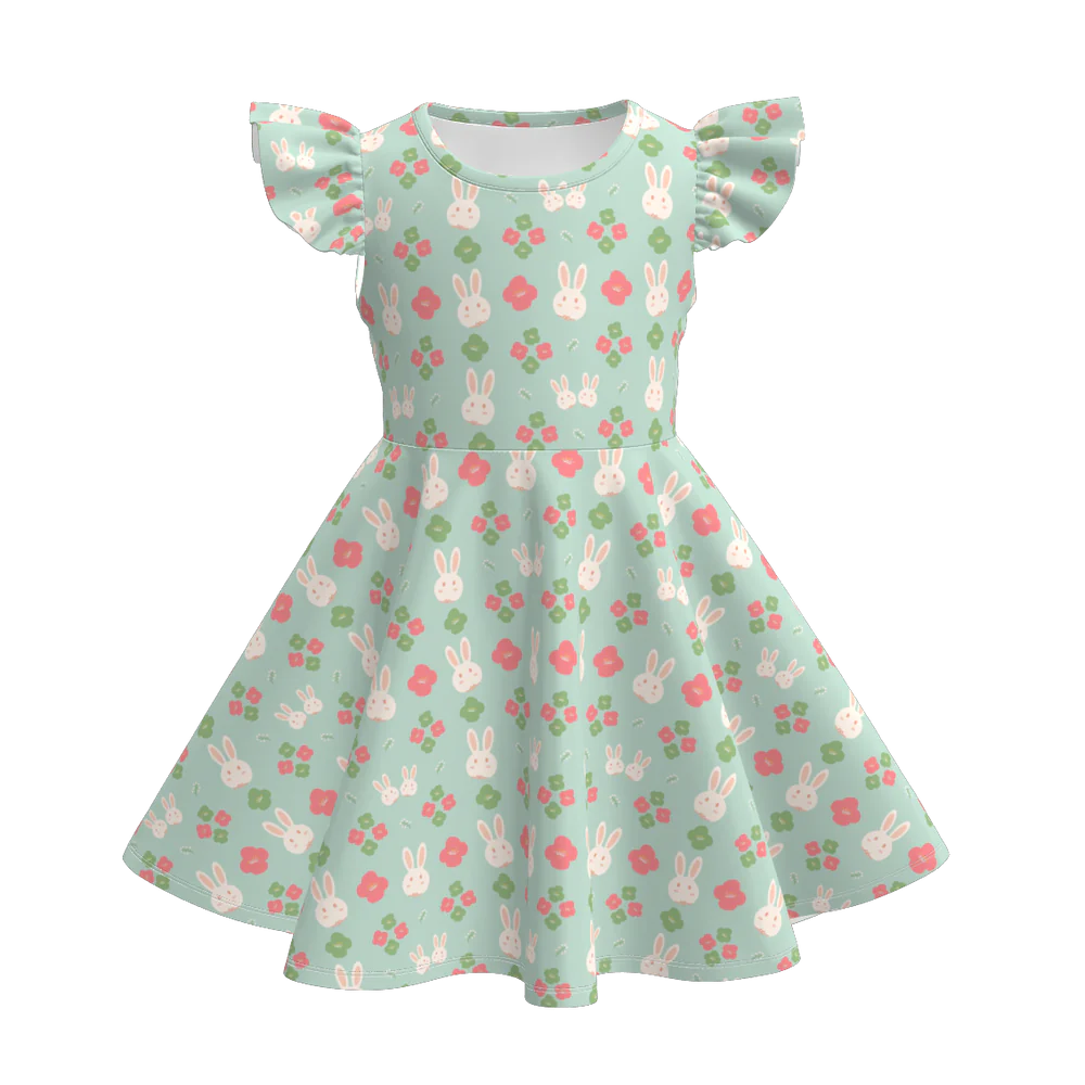 PREORDER 3.4 EASTER FLORAL PRINT DRESS