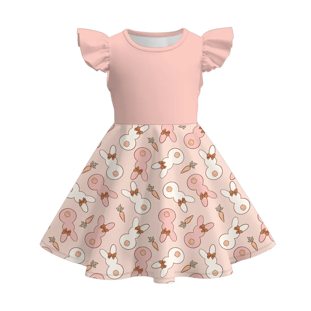 PREORDER 3.5 EASTER PRINT FLY SLEEVE DRESS